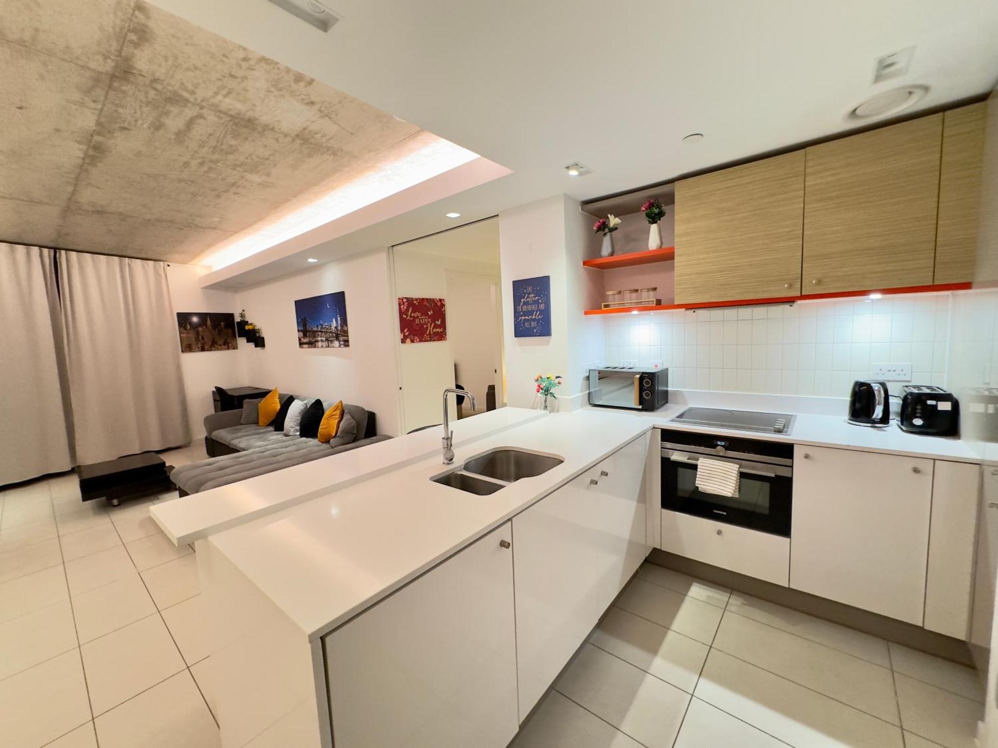Excel Cosy With Balcony & River View Close To O2 Arena, Cable Car, City Hall Appartement